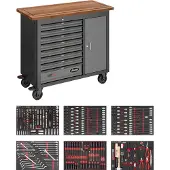 Vigor Mobile Werkbank Series L mit Sortiment V5158 375-teilig