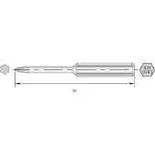 Bernstein 6-IP09-50 Torx-Bit HRC-Stahl hochlegiert C 6.3 6 St.