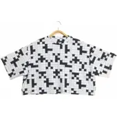Snurk Crop Top Crossword Damen-M