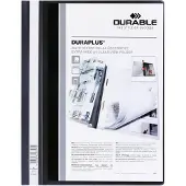 Durable Präsentations-Sichthefter DURAPLUS extrabreit, PVC-Hartfolie, 25 Stück, schwarz