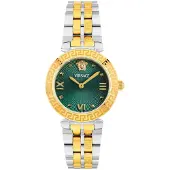 Versace VEOCA0424 Daphnis Restyling grün silber gold Edelstahl Damen Uhr NEU