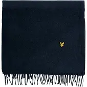 Lyle & Scott Schal aus Lammwollmischung - Marineblau