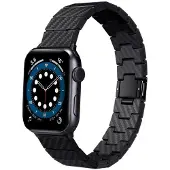 Pitaka AWB2307, Band, Smartwatch, Schwarz, Apple, Apple Watch models including Series 11-1, SE3/SE, and Ultra 3/Ultra 2/Ultra., Karbonfaser