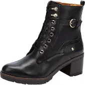 Pikolinos für Damen. W7H-8510 Llanes Lederstiefeletten schwarz -Absatzhöhe 6cm (42), 5 bis 8 cm, Reißverschluss, Lässig