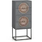 GINER Y COLOMER Sinfonier-Mangoholz-Mandala, 105 cm x 45 cm x 35 cm