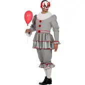 Coppens Herren Kostüm Halloween, Clown ES, 2-Teilig