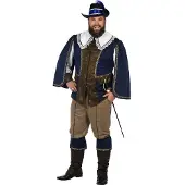 Coppens Blaues Musketier Kostüm für Männer
