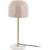 Leitmotiv - Tischleuchte Manta - Grau - Ø20cm Tischlampe - Nachttischlampe, Wohnzimmer, Schlafzimmer