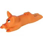 Trixie Hundespielzeug Spanferkel, Hund, Quietschendes Spielzeug, Orange, Latex, 130 mm