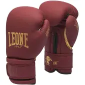 Leone1947 Black&gold Kunstleder-boxhandschuhe