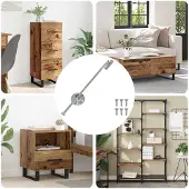 vidaXL Zugstangen-Scharnier 439 pcs Silber Eisen