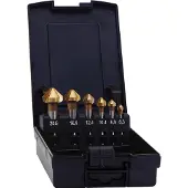 Exact Kegelsenker-Set Ø 6,3-20,5mm, HSS-TIN, 90°, 6