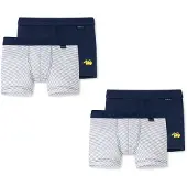 Schiesser Boxer Allday Basic in blau/weiß | Gr.: 92