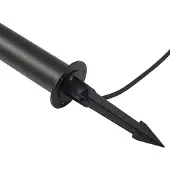 LINDBY LED-Wegeleuchte Luzian, Höhe 80 cm, schwarz, Erdspieß