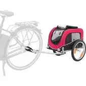 Trixie 12813, Fester Transportbox, Fahrrad-Träger für Haustiere, Hund, 20 kg, Frontlader, Schwarz, Rot