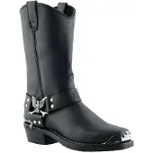 Grinders Schwarze Cowboy-Bikerstiefel für Herren von – Eagle Hi