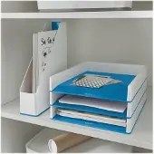 Leitz Stehsammler WOW Duo Color, weiß/blau