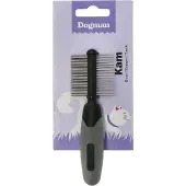 Dogman Dobbeltkam med Gummihndtag 12cm