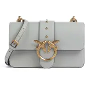 Pinko Umhängetasche Schultertasche Love One Mini ST. CL. Pearl Grey - Antique Gold blaugrau