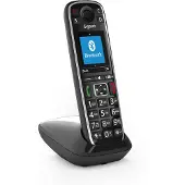 Gigaset E720, Analoges/DECT-Telefon, Kabelloses Mobilteil, 200 Eintragungen, Anrufer-Identifikation, SMS (Kurznachrichtendienst), Schwarz
