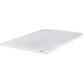 Beliani Matratzentopper Weiß Gelschaum 120 x 200 cm Polyester Bezug Komfort Schaumtopper