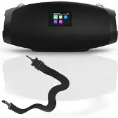 Xoro XOR400908, Tragbar, DAB, DAB+, FM, 174.926 - 239.2 MHz, 20 W, 6,1 cm (2.4"), Schwarz