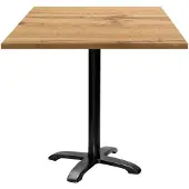 Restootab Tisch 70 x 70 cm – Rüstungsmodell aus Bazila-Eiche