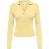 ONLY Polokragenpullover "ONLKAYA LS POLO PULLOVER EX KNT" Rippstrick