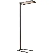 Arcchio LED-Bürostehlampe Nelus, schwarz, Sensor, dimmbar