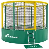 Akrobat Trampolin "Gallus", 360 cm, Grün-Gelb