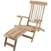Garden Pleasure Deckchair »Java«, Höhe: 81 cm, Teakholz - beige
