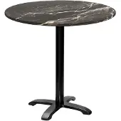 Restootab Runder Tisch Ø 80 cm – Modell Bazila Royal Marmor
