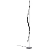 LINDBY LED-Stehleuchte Munja, schwarz, Metall, dimmbar