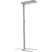 Arcchio LED-Stehleuchte Logan Ultra HCL CCT, silber, dimmbar