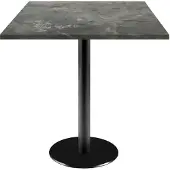 Restootab Tisch 70 x 70 cm – Modell Rome aus metallischem Stein