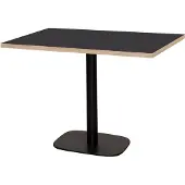 Restootab Tisch 120 x 70 cm – Runde schwarze Holzkanten