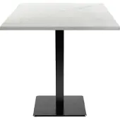 Restootab Tisch 70 x 70 cm – Modell Milan Paros-Marmor