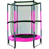 Best Sporting Indoor Trampolin Kids I Trampolin Indoor Kinder mit Ø 140 cm I hochwertiges Indoor Trampolin Kinder in blau-grün I stabiles Indoor Kinder-Trampolin