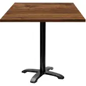 Restootab Tisch 70 x 70 cm – Modell Bazila Hunton-Eiche