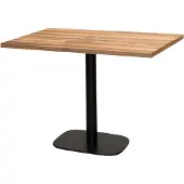 Restootab Tisch 120 x 70 cm - Runder alter Boden