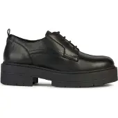 Geox Schnürschuhe SPHERICA, Glattleder, Schwarz, Damen