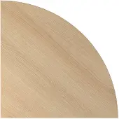 Hjh OFFICE PRO LE91 - Eckwinkel rund 80x80 Eiche