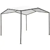 ShelterLogic Stahl Pavillon Canopy Pacifica 1010 Hellgrau 300x300 cm