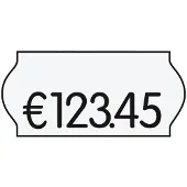 Meto 18er-Pack á 1500 Preisauszeichnungs-Etiketten - ablösbar weiß