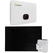 Growatt 25kWp PV-Anlage Glas Glas ohne Speicher mit MID 25KTL3-X 25kW
