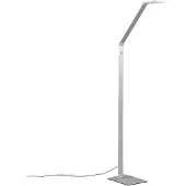 LUCANDE Resi Stehleuchte Alu - , Resi, dimmbar, Metallisch, für Arbeitszimmer / Büro, Aluminium, Modern