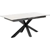Ebuy24 Heaven Esstisch 90x168/210cm inkl. 1 Zusatzplatte weiß.