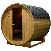 Sanotechnik TROMSÖ L Fasssauna für 4 Personen; 194,8x180x191,5 cm