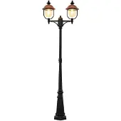 LINDBY Clint 2 Parkleuchte Black/Copper - , Clint, dimmbar, Kupfer, Aluminium, Vintage