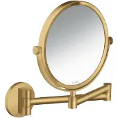 Hansgrohe Rasierspiegel Axor Uni. Circular Wandmontage, brushed gold optic